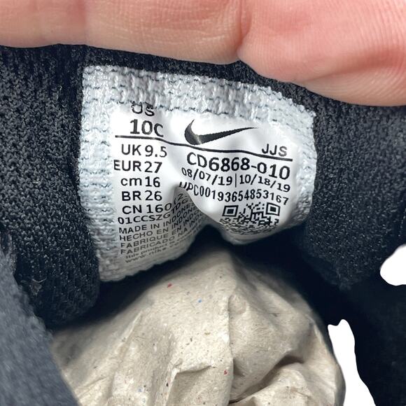 Nike Air Max 90 Sneaker Toddler 10C Black White CD6868-010 Streetwear Shoes - Picture 5 of 5